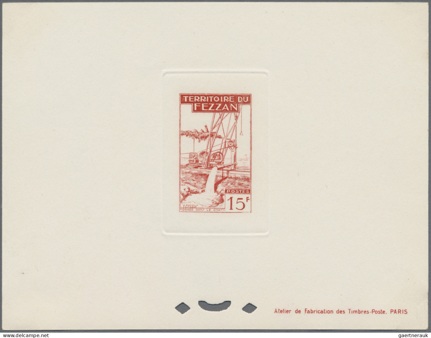 Fezzan: 1951, Second Definitive Issue For Fezzan, 30 C To 50 F And The Two Air M - Covers & Documents