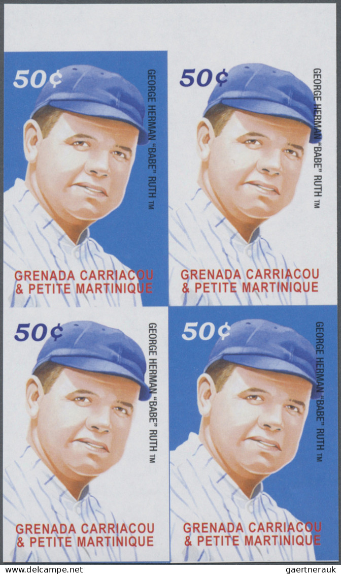Grenada: 2000/2009, CARRIACOU. Collection containing 71 IMPERFORATE stamps (incl