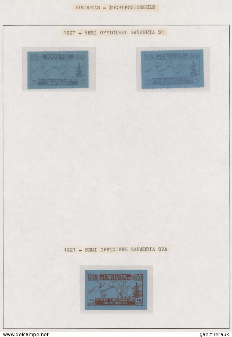 Honduras: 1925/1989, AIRMAIL STAMPS, comprehensive, almost exclusively mint coll