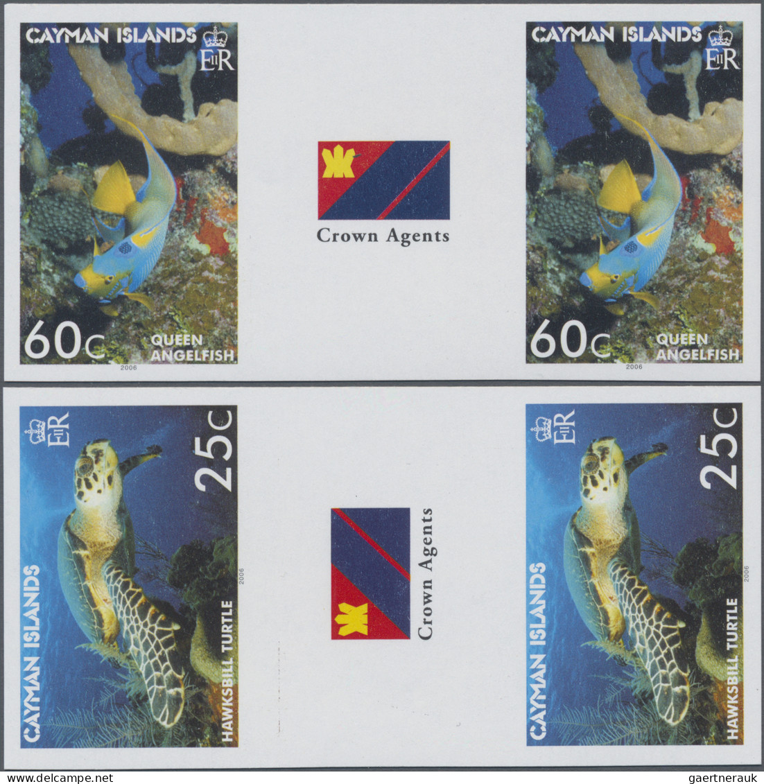 Cayman Islands: 2000/2015. Collection containing 413 IMPERFORATE stamps (inclusi