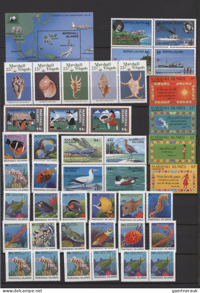 Marschall Islands: 1984/1997, MNH Collection In A Thick Stockbook, Incl. Souveni - Marshall Islands