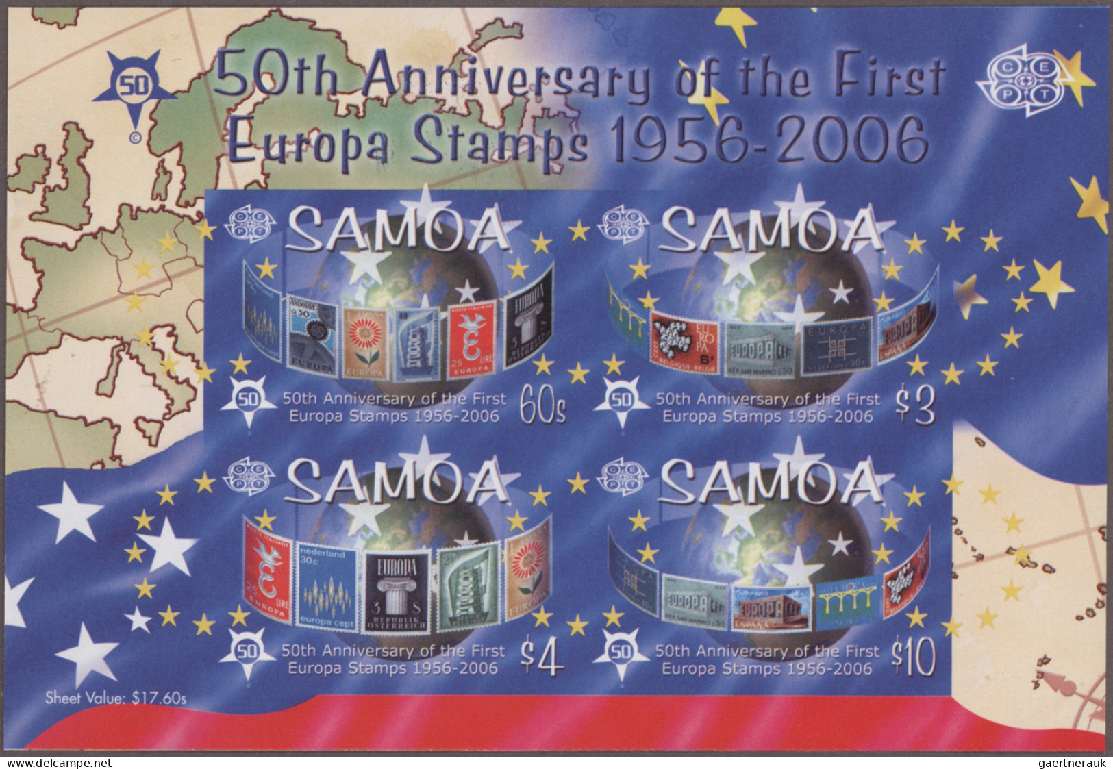 Samoa: 2002/2006. Collection Containing 1056 IMPERFORATE Stamps And 24 IMPERFORA - Samoa