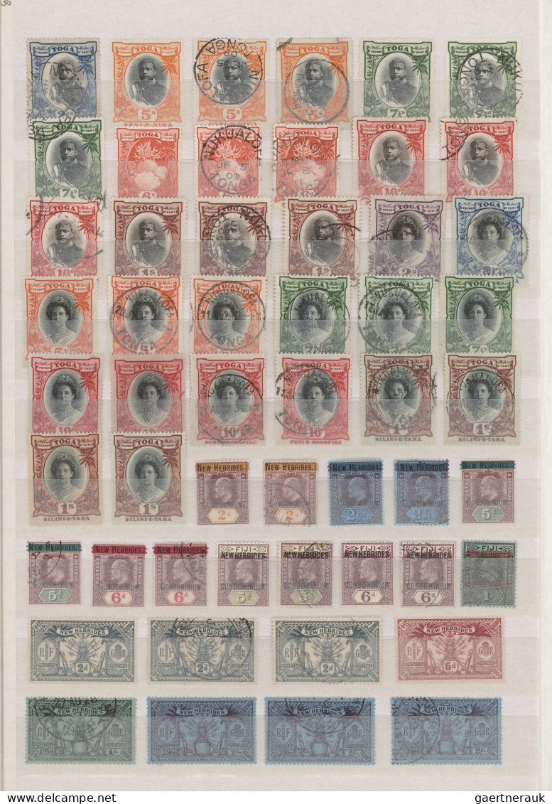 Oceania: 1860/1940 (ca.), British Oceania, Mint And Used Collection Of Apprx. 27 - Oceania (Other)