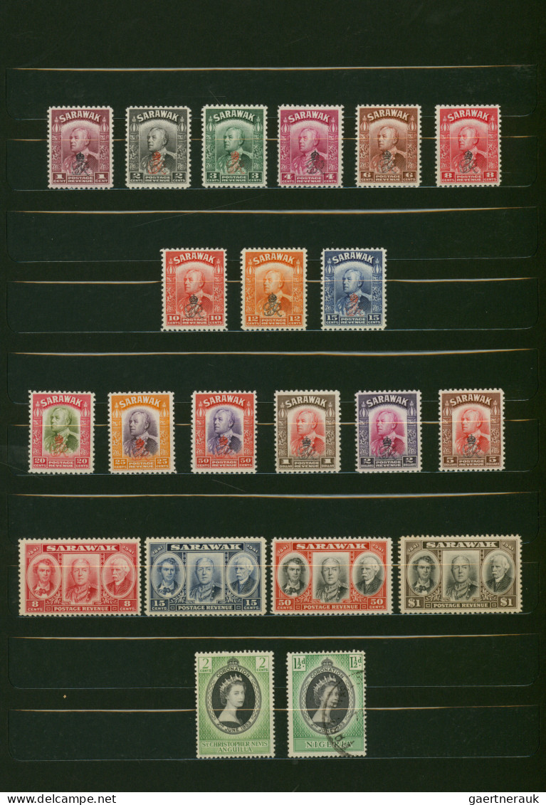 British Colonies: 1844/1990 (ca.), comprehensive mint and used collection in 16