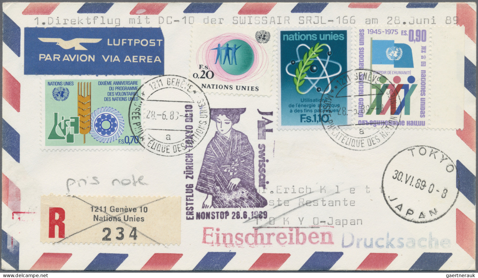 Air Mail: 1957/1985, Collection Of Apprx. 540 First/special Flight Covers/cards - Other & Unclassified