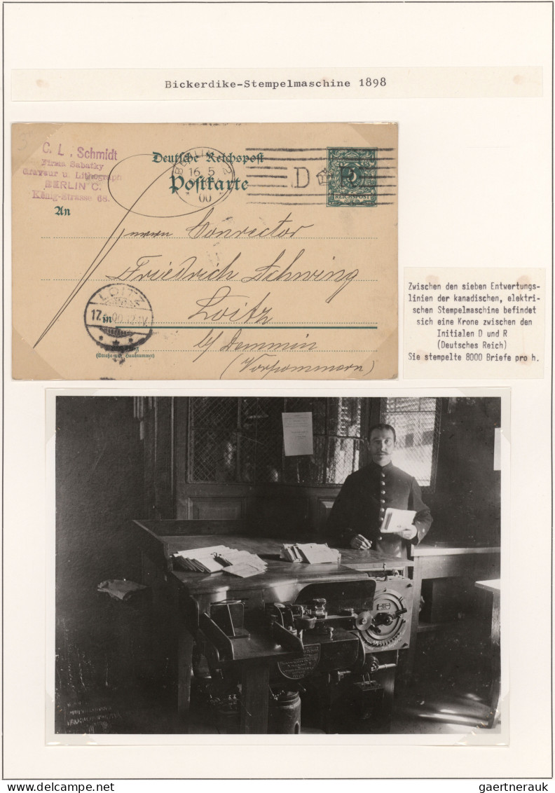 Thematics:  Postal Mecanization: 1867/1973, DEUTSCHLAND, Ausstellungsmäßig Aufge - Poste