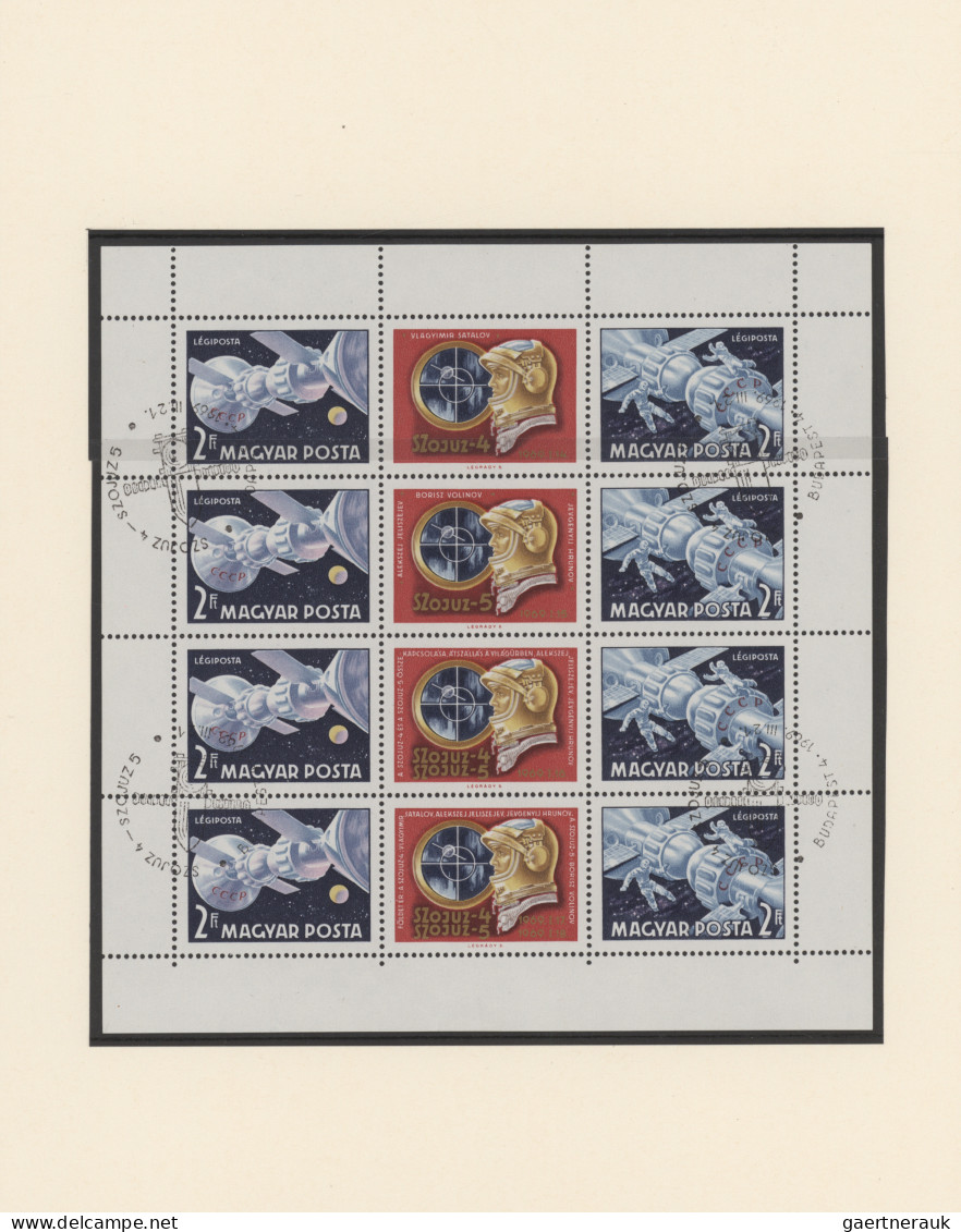 Thematics: Astronautics: 1960/1980 (ca.), Motiv-Sammlung RAUMFAHRT Auf Selbst Ge - Other & Unclassified