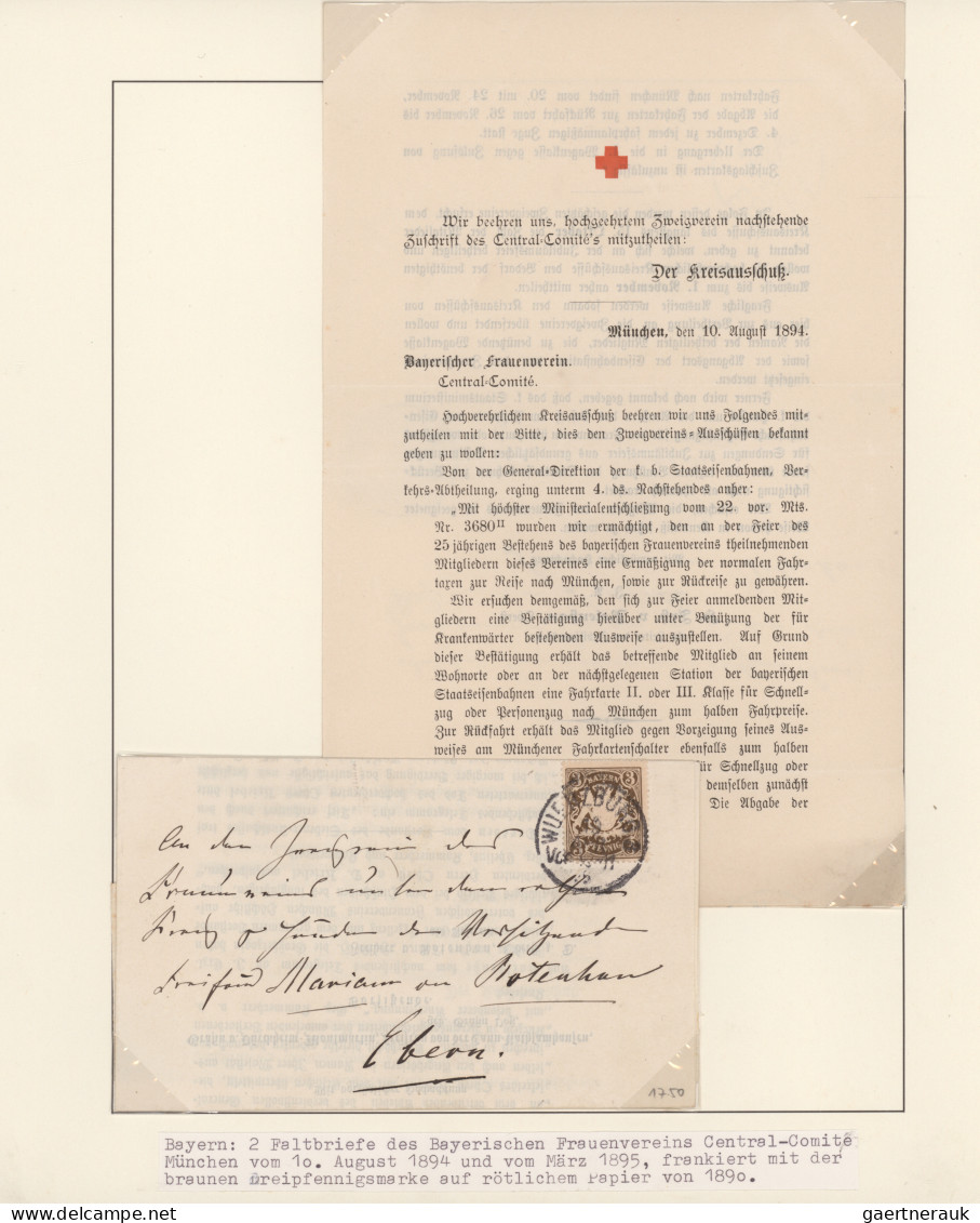 Thematics: Red Cross: 1886/1946, Rotes Kreuz In Bayern/Unterfranken, Sammlung Vo - Rode Kruis