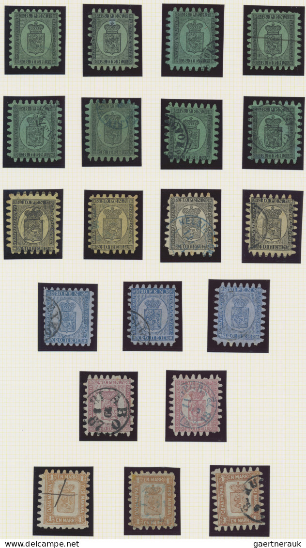 Finland: 1856/1900 (ca.), Mainly Used Collection Of Classic And Semi-classic Iss - Used Stamps