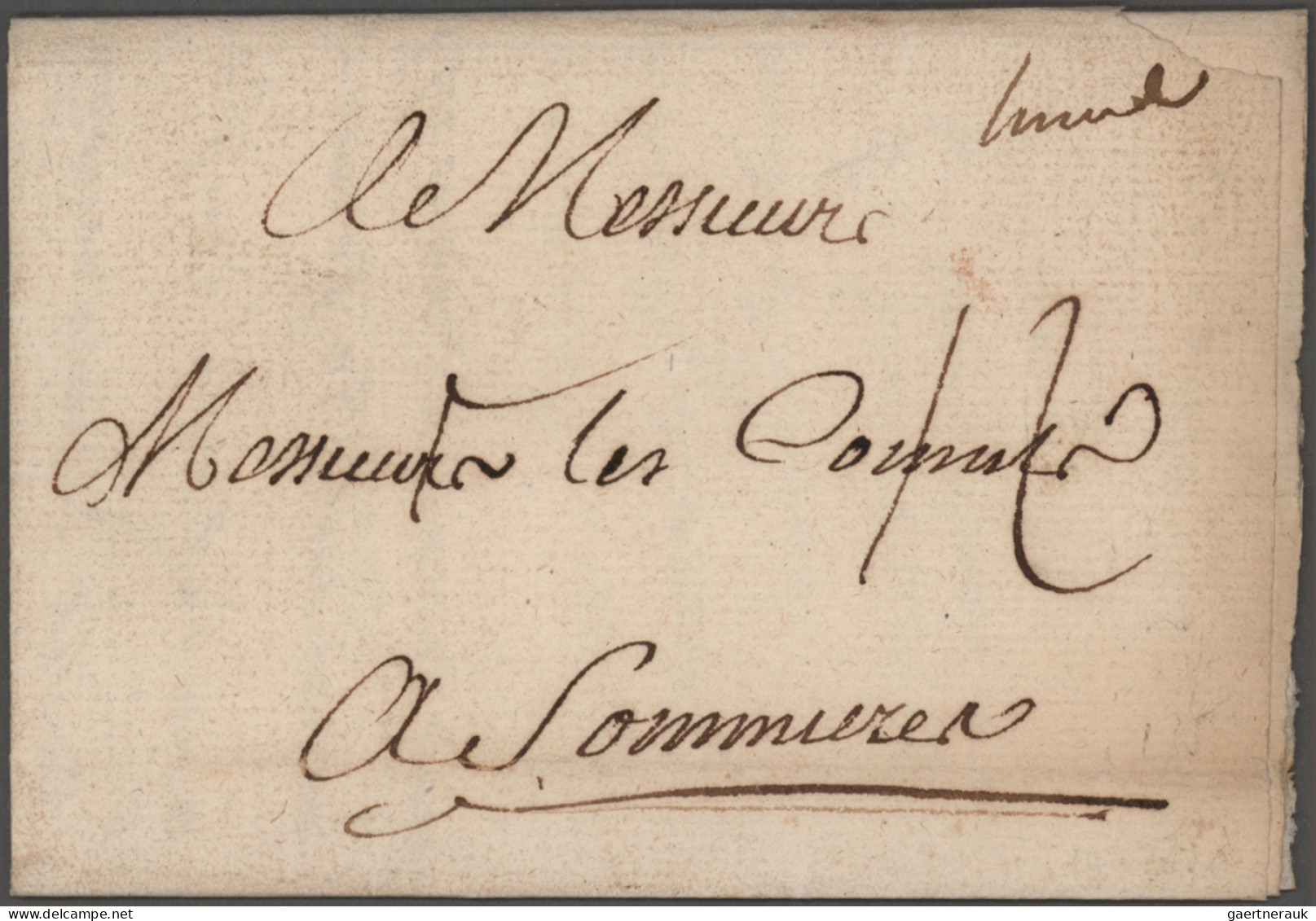 France -  Pre Adhesives  / Stampless Covers: 1800/1850 (ca.), Departments 30-39, - 1801-1848: Precursors XIX