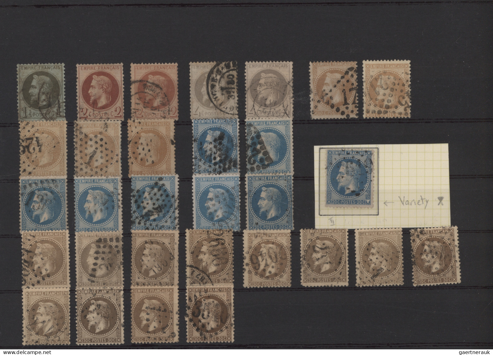 France: 1849/1870 Group Of More Than 100 Stamps, Mainly Classics, With 40 Imperf - Colecciones Completas