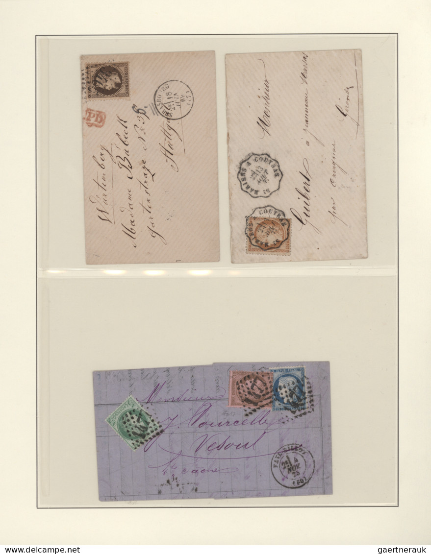 France: 1849/1910 (ca.), Used Collection In A Lindner Album, Mixed Quality From - Colecciones Completas