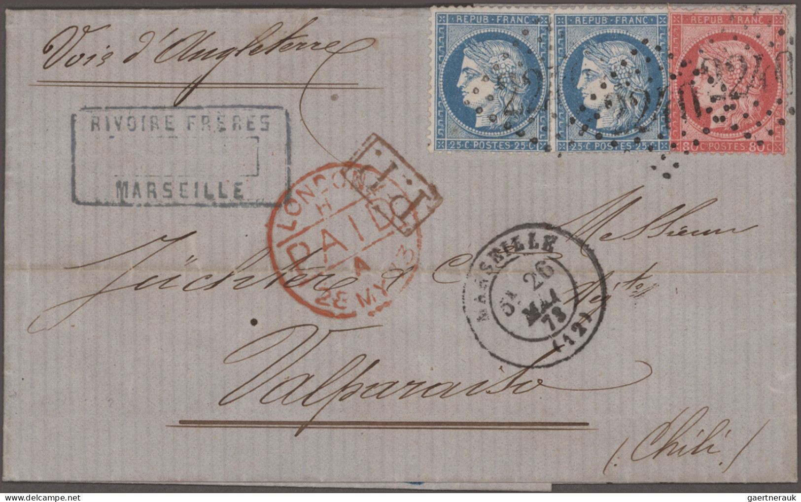 France: 1870/1900 (ca): Schöner Klassik-Briefposten Von 190 Belegen Mit Seltenen - Sammlungen