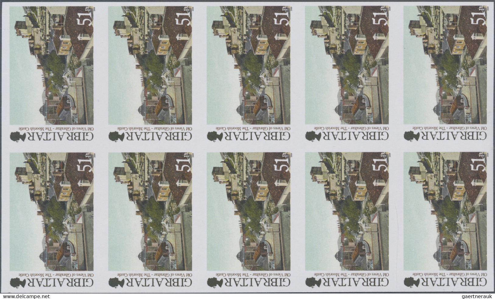 Gibraltar: 2002/2013. Collection containing 201 IMPERFORATE stamps (inclusive s/