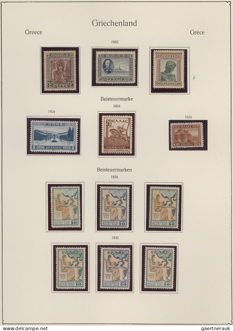 Greece: 1924/1972, Fast Komplette, überwiegend Postfrische Sammlung In Dicker KA - Unused Stamps