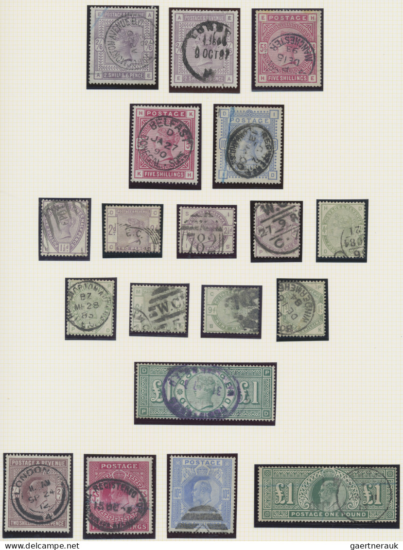 Great Britain: 1840/1913, Valuable Used And Unused Collection Of Mainly QV Issue - Used Stamps