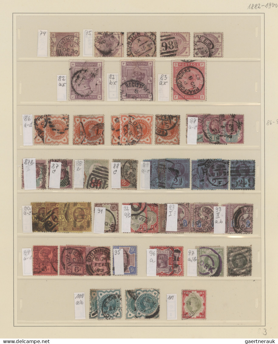 Great Britain: 1840/1970, Comprehensive Mint And Used Collection In Two Safe Dua - Oblitérés