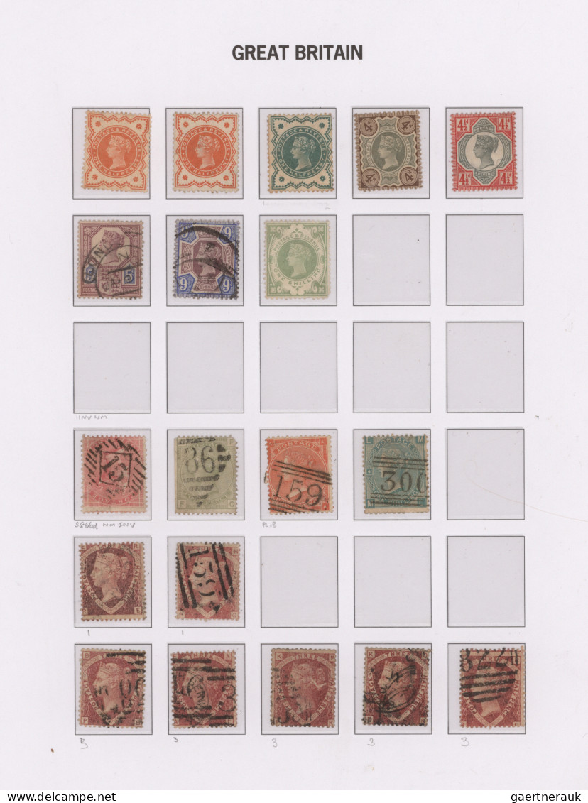 Great Britain: 1840/1970, Used And Mint Collection In A DAVO Album, Varied Condi - Oblitérés