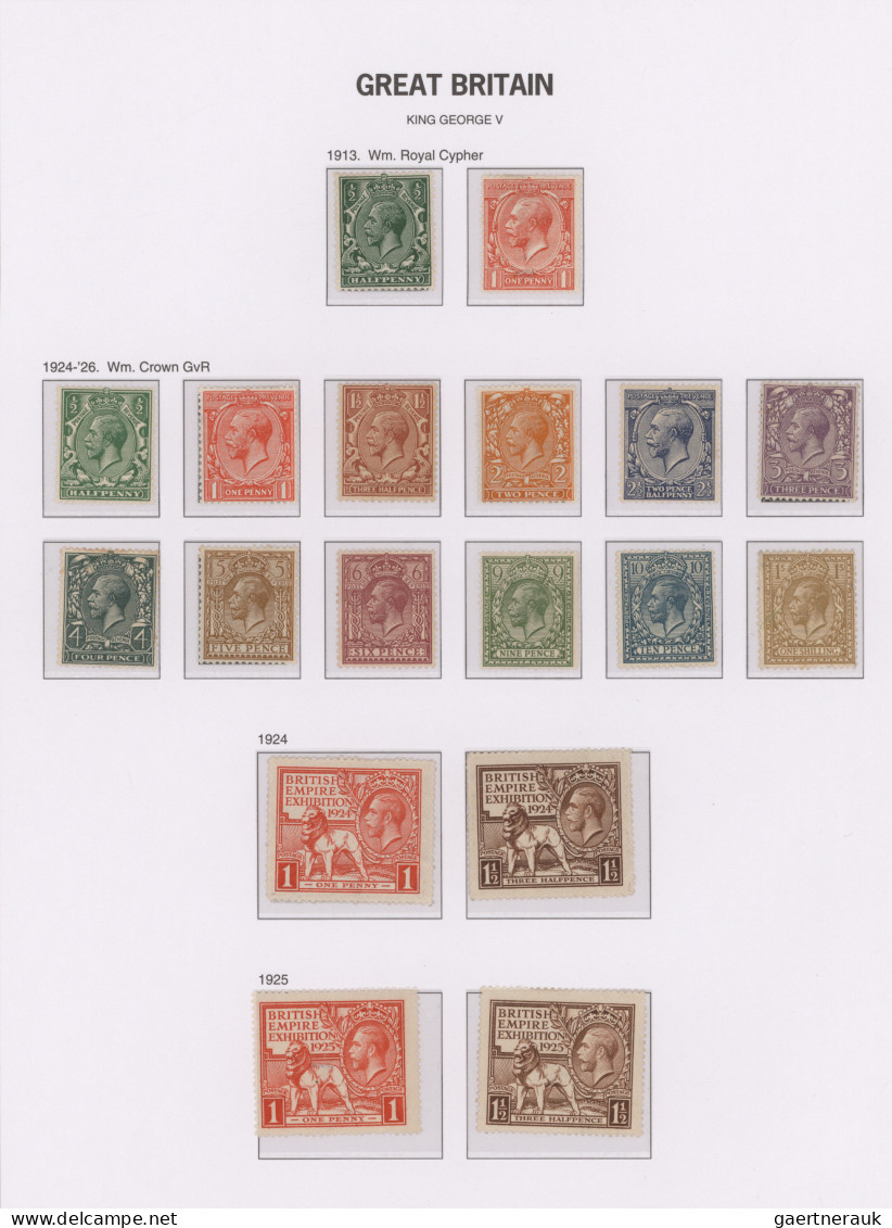 Great Britain: 1840/1970, used and mint collection in a DAVO album, varied condi