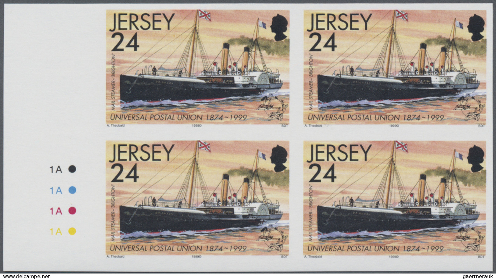 Jersey: 1993/1999. Collection Containing 40 IMPERFORATE Stamps (inclusive Some S - Jersey