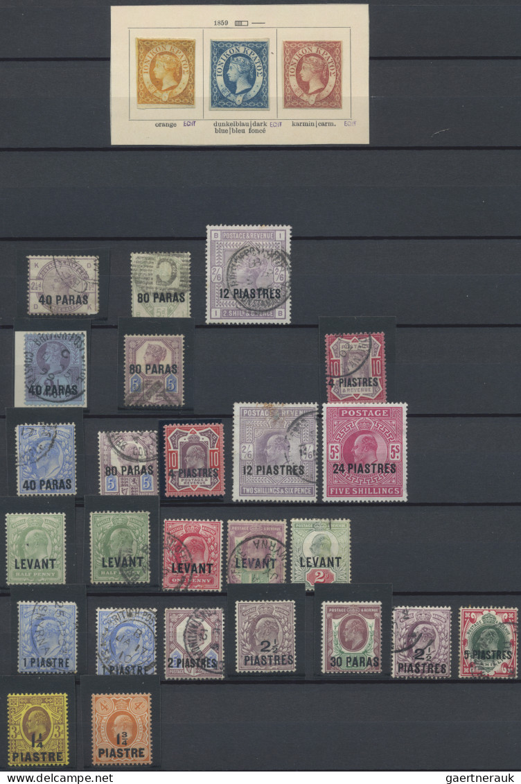 British Post In Morocco: 1885-1950's Collection Of About 250 Mint And Used Stamp - Other