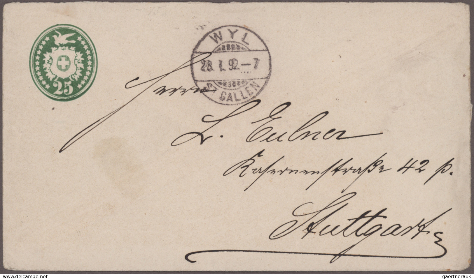 Ireland - Post Marks: 1870/1940er Jahre Ca.: Rund 90 Briefe, Postkarten, Ganzsac - Autres