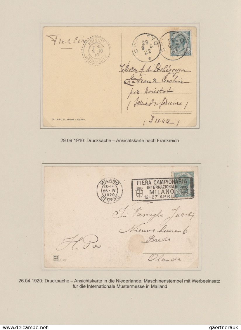 Italy: 1901/1929: "Definitives" (francobolli Ordinari) In An Exhibit Like Presen - Collections