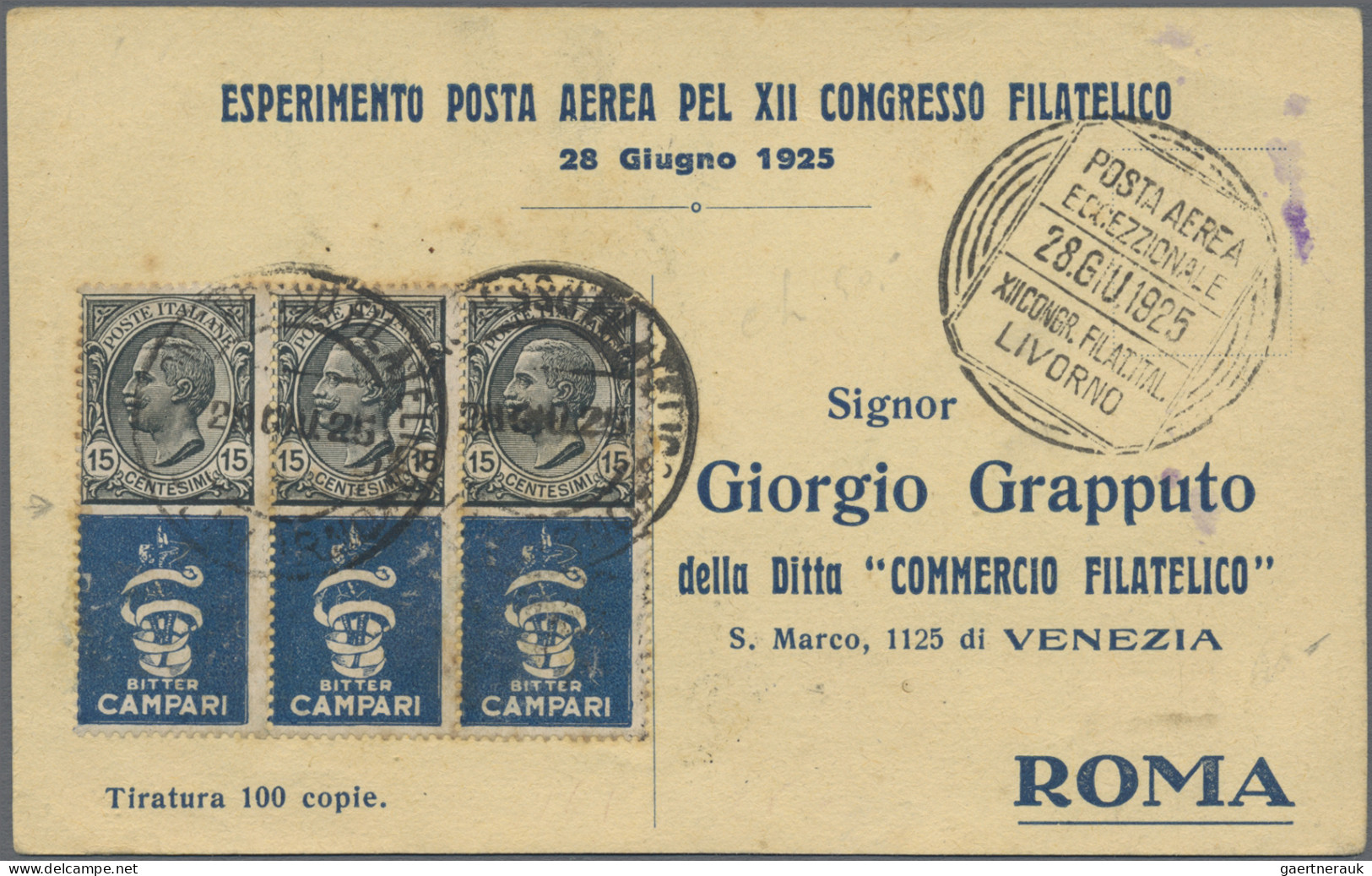 Italy - Se-tenants: 1924/1925, PUBBLICITARI, Valuable Stock Of Ca.180 Mint/used - Autres