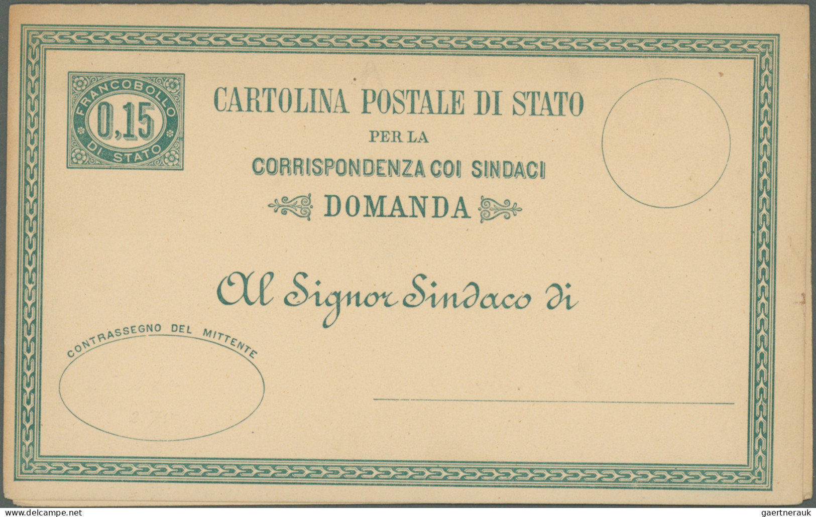 Italy - Postal Stationary: 1877/1934, Lot Of More Than 70 Used And Unused Statio - Entiers Postaux