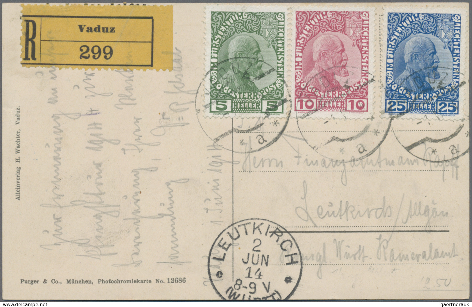 Liechtenstein: 1866/1980, umfangreiche Sammlung von ca. 720 Briefen und Karten a