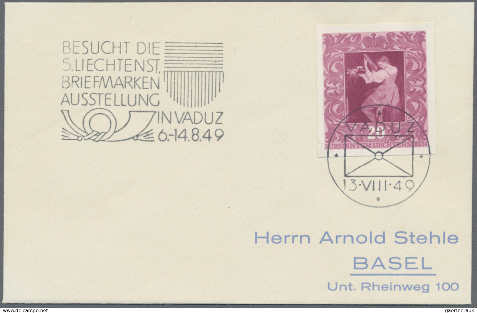 Liechtenstein: 1912/1960, Posten Mit über 50 Briefen, Karten Und Ganzsachen Mit - Collections