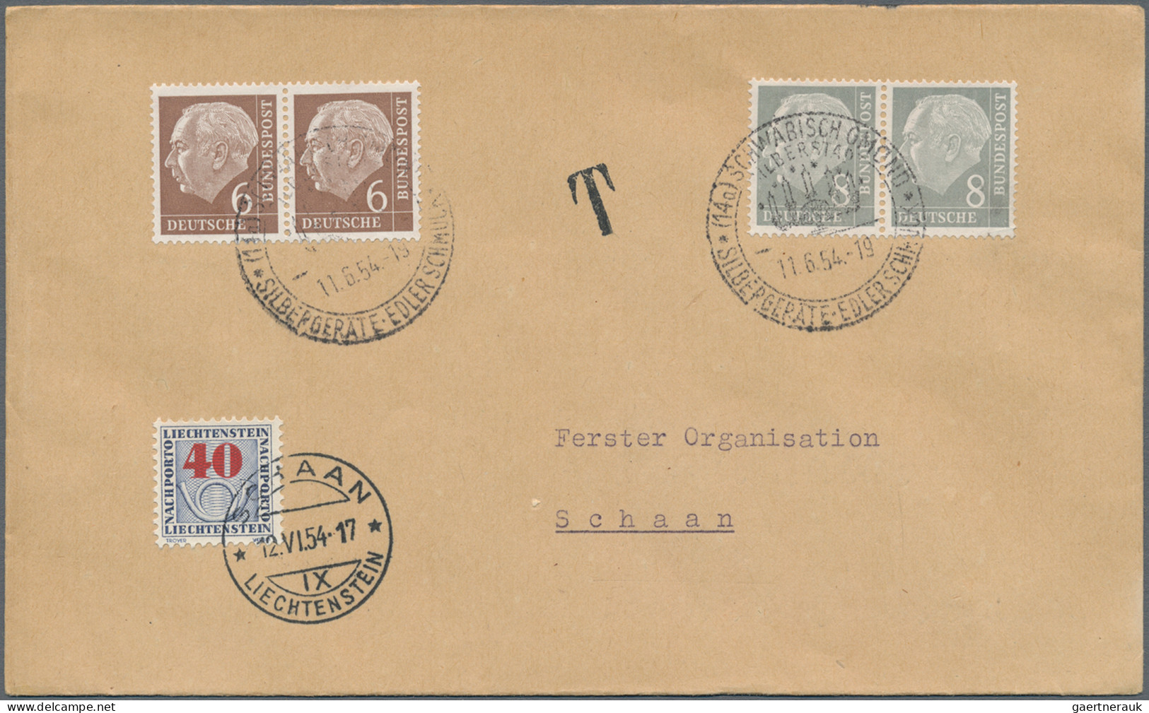 Liechtenstein - Portomarken: 1952/1955, Portomarken III, Ziffer Mit Posthorn 5 - - Postage Due