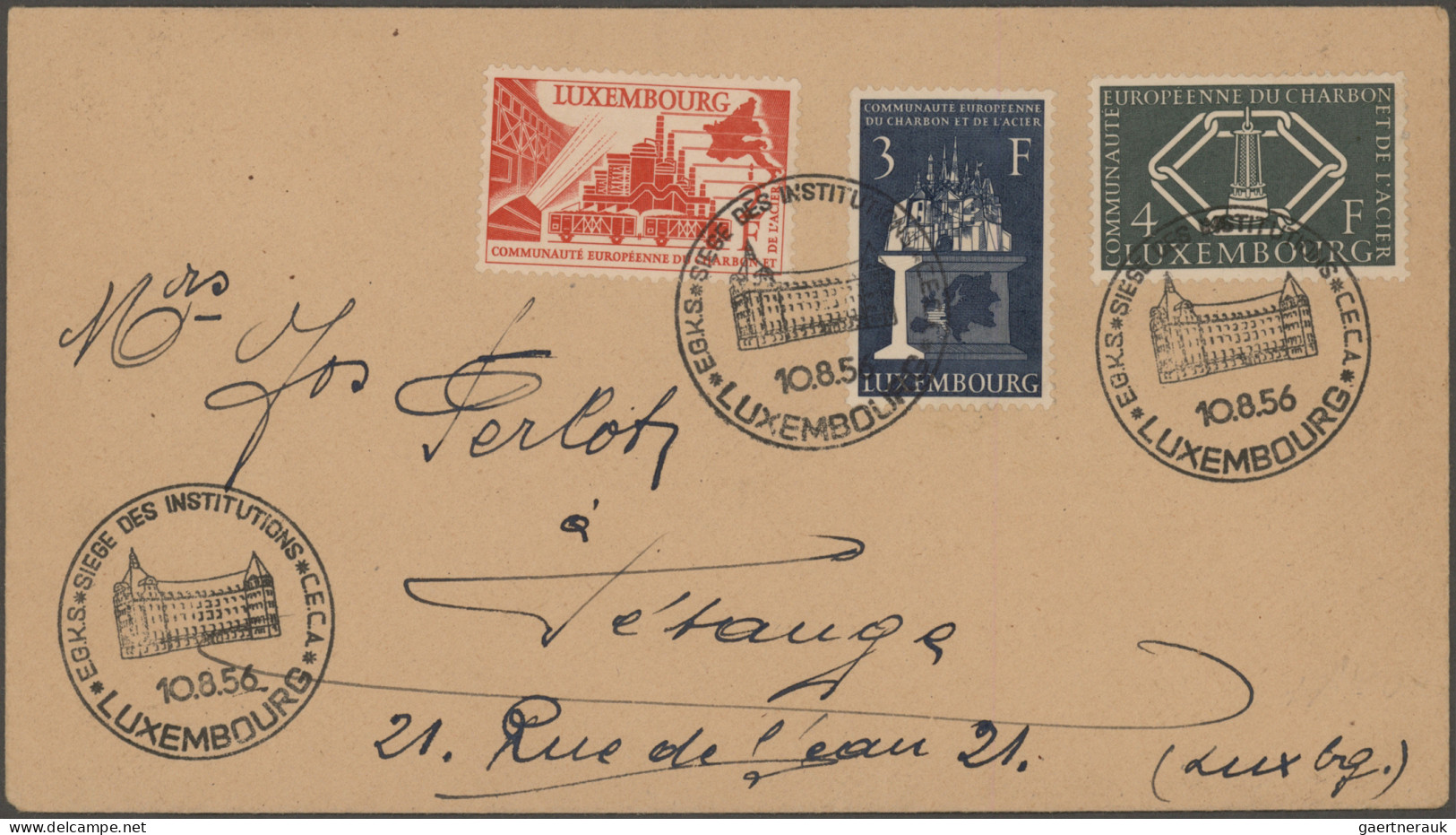 Luxembourg: 1920/2010 (ca.), holding of 2.000+ covers/cards, comprising commerci