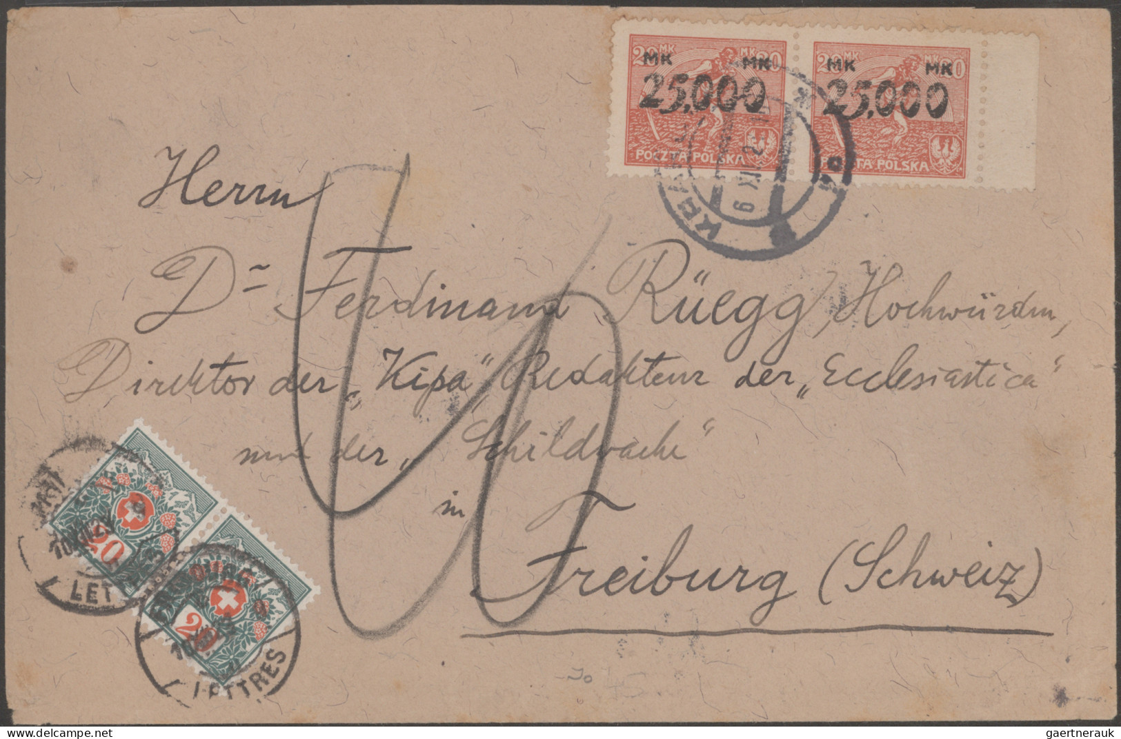 Poland: 1912/1935 18 Covers, Picture Postcards And Postal Stationery Items Sent - Lettres & Documents