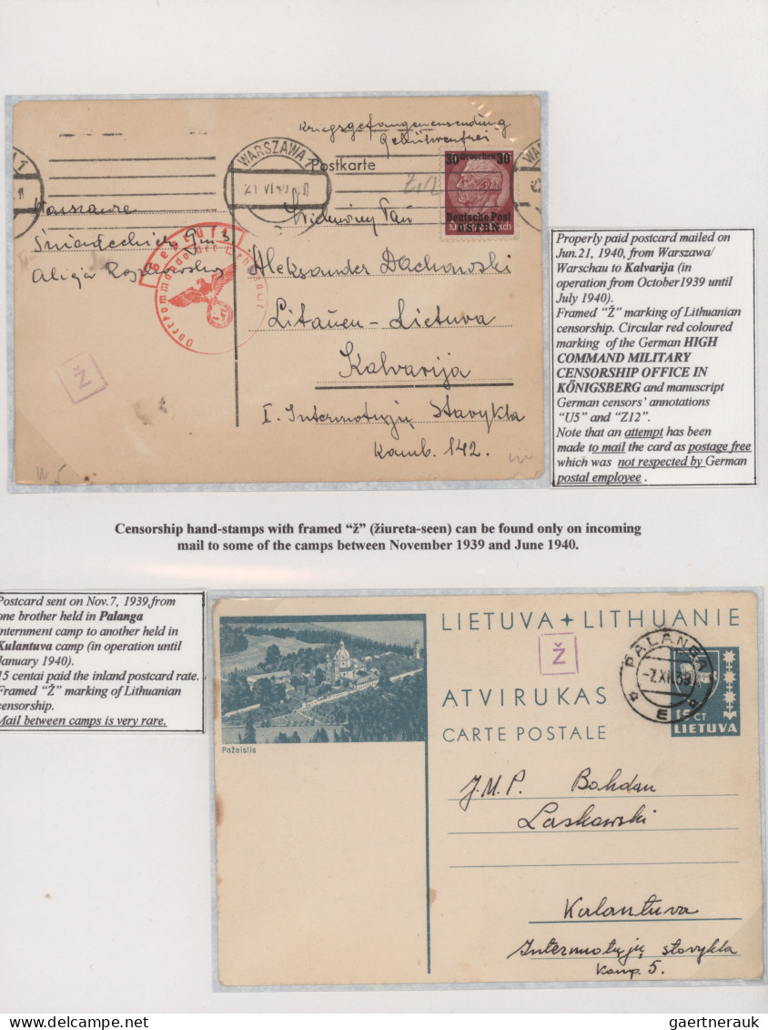 Poland: 1939/1940 "WWII Internment Of Polish Servicemen In Lithuania": Specializ - Sonstige & Ohne Zuordnung