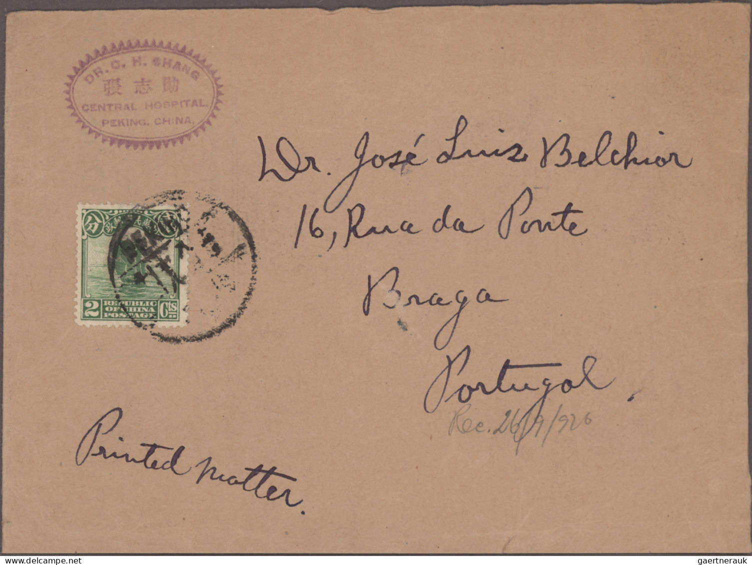 Portugal: 1904/1920 Incoming Mail: Collection Of 12 Picture Postcards, Two Cover - Briefe U. Dokumente