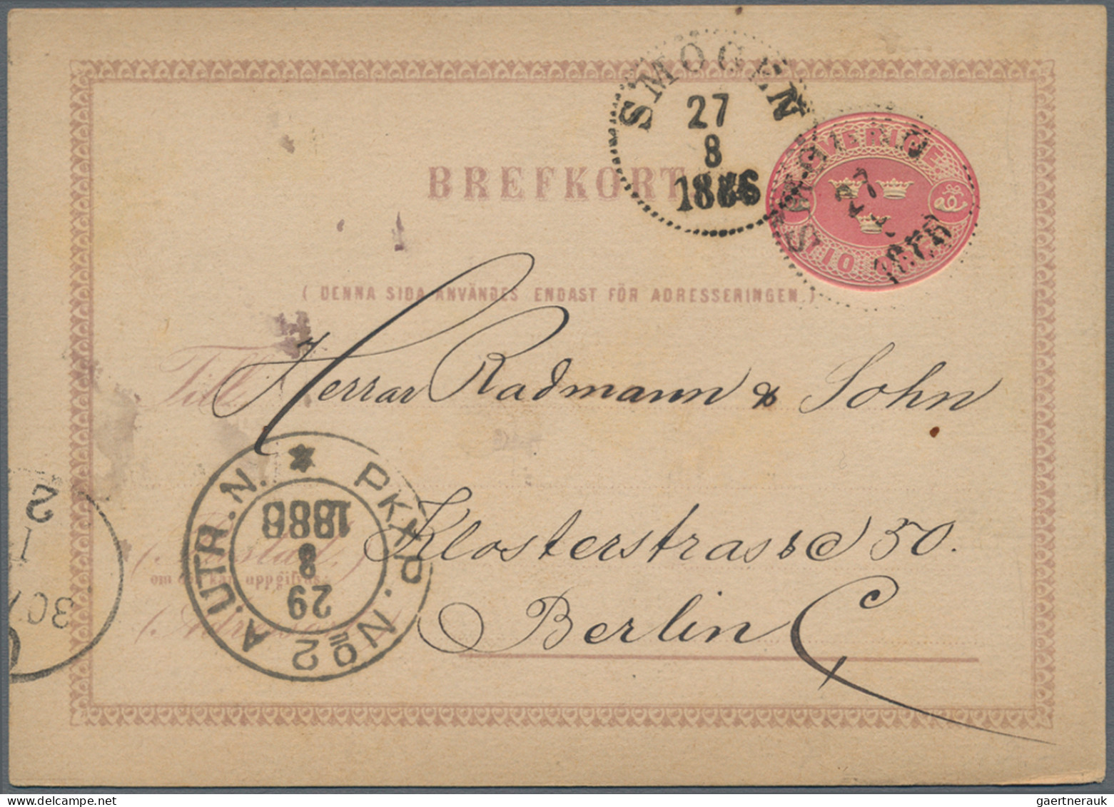 Sweden - Postal Stationery: 1880/1990 (ca.), Collection Of Apprx. 200 Used And U - Ganzsachen