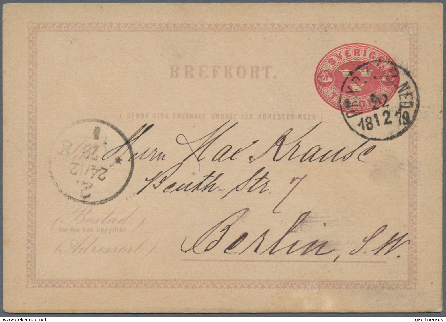 Sweden - Postal Stationery: 1880/1990 (ca.), Collection Of Apprx. 200 Used And U - Ganzsachen