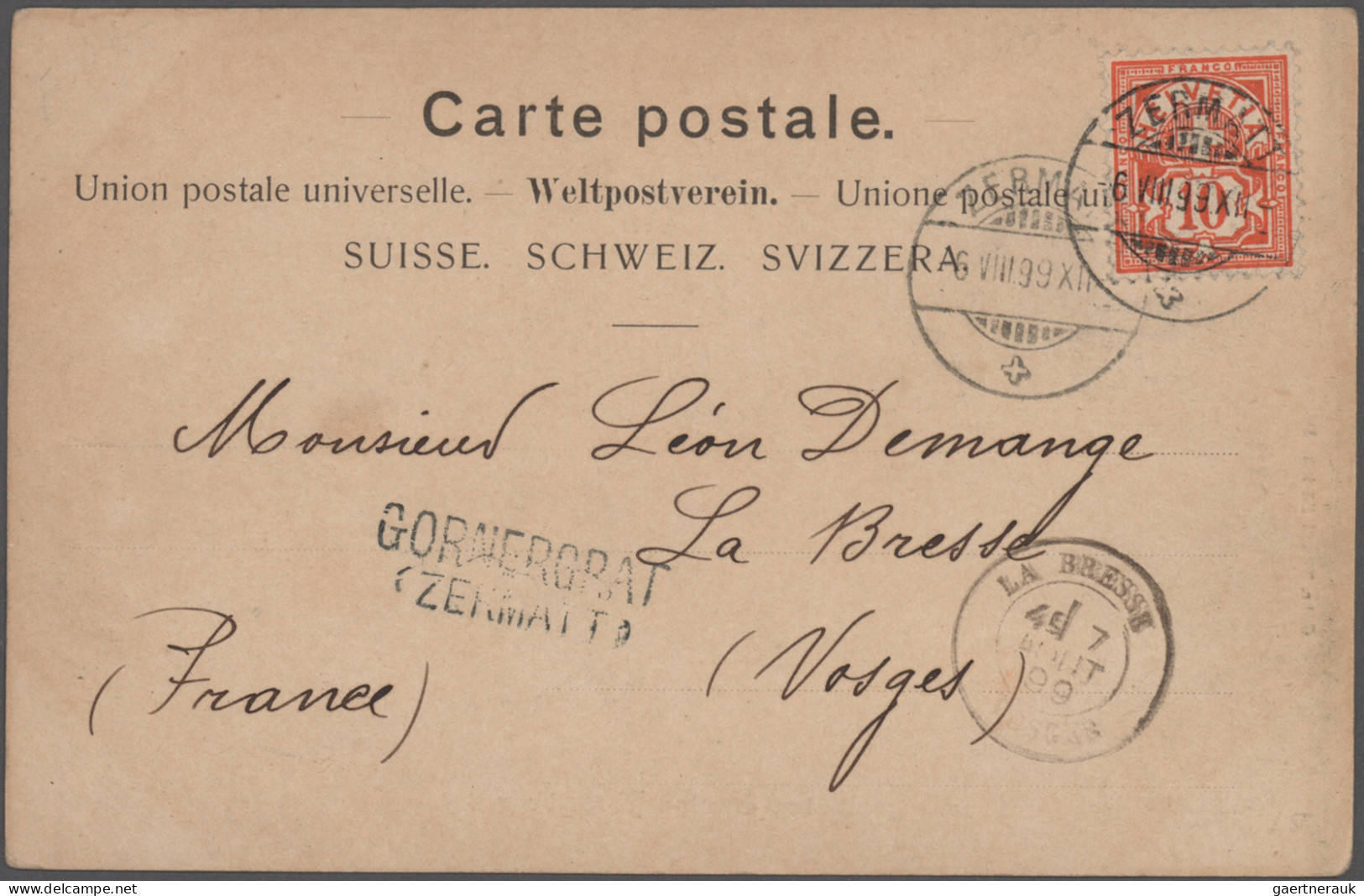 Schweiz: 1887/1975, vielseitige Partie von ca. 110 Briefen und Karten mit etlich