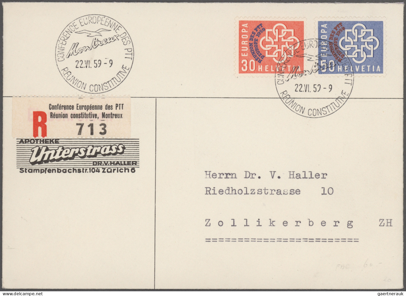 Schweiz: 1887/1975, vielseitige Partie von ca. 110 Briefen und Karten mit etlich