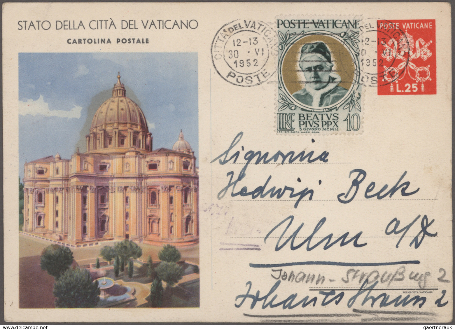 Vatican City: 1950/2005, balance of apprx. 300 philatelic covers/cards, incl. st