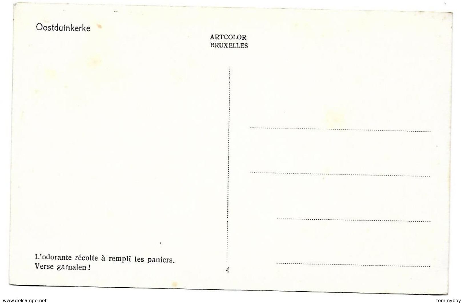 CPA Oostduinkerke, L'odorante Récolte à Rempli Les Paniers - Oostduinkerke