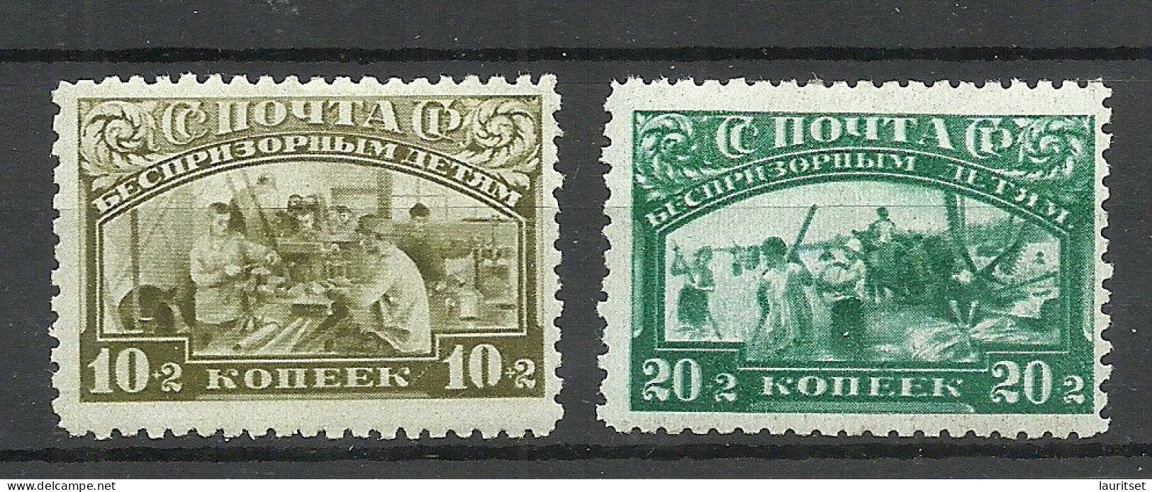 RUSSLAND RUSSIA 1929/30 Michel 383 - 384 * - Unused Stamps