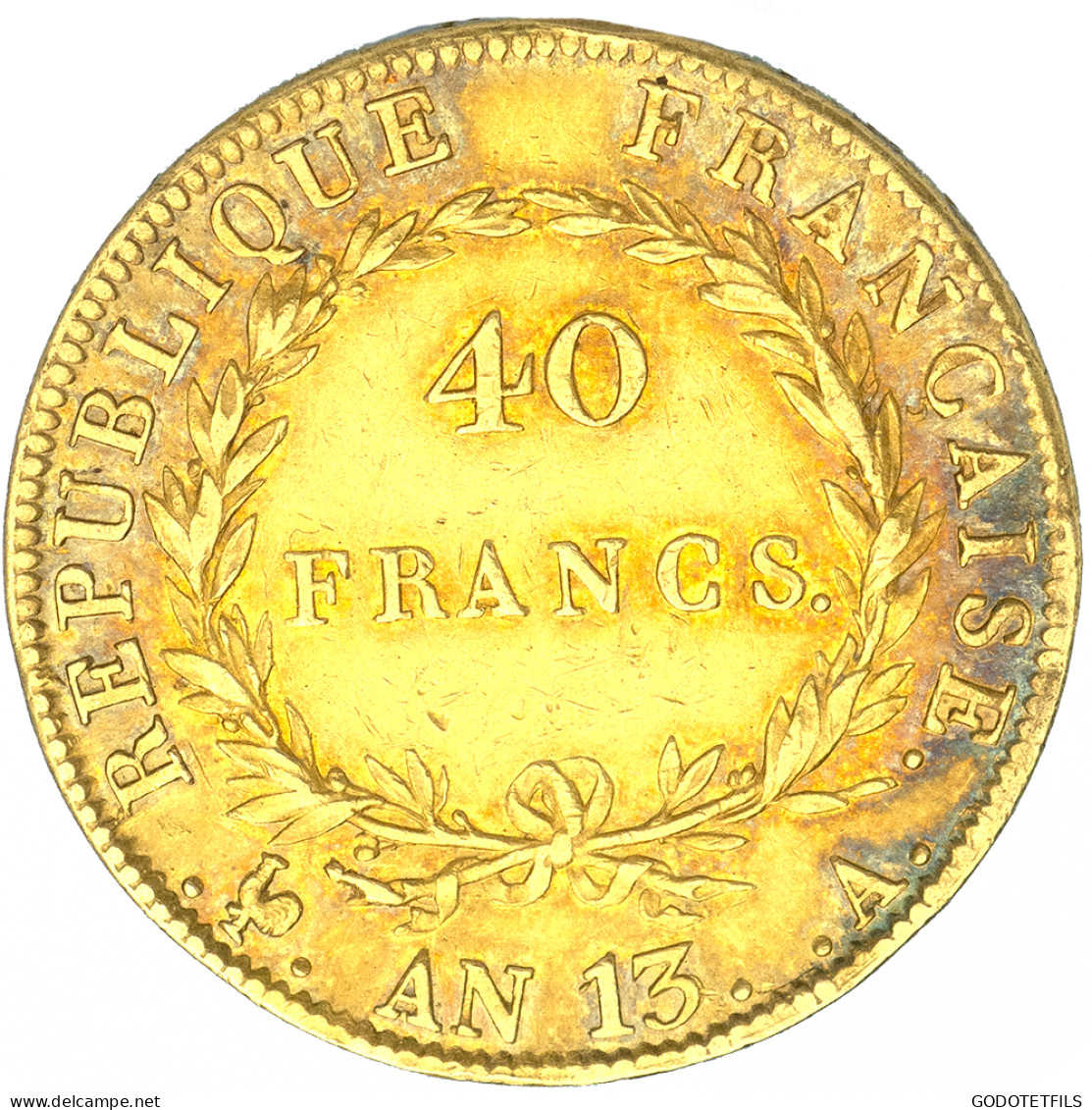 Premier Empire- 40 Francs Napoléon Ier  Tête Nue An 13 (1804) Paris - 40 Francs (gold)
