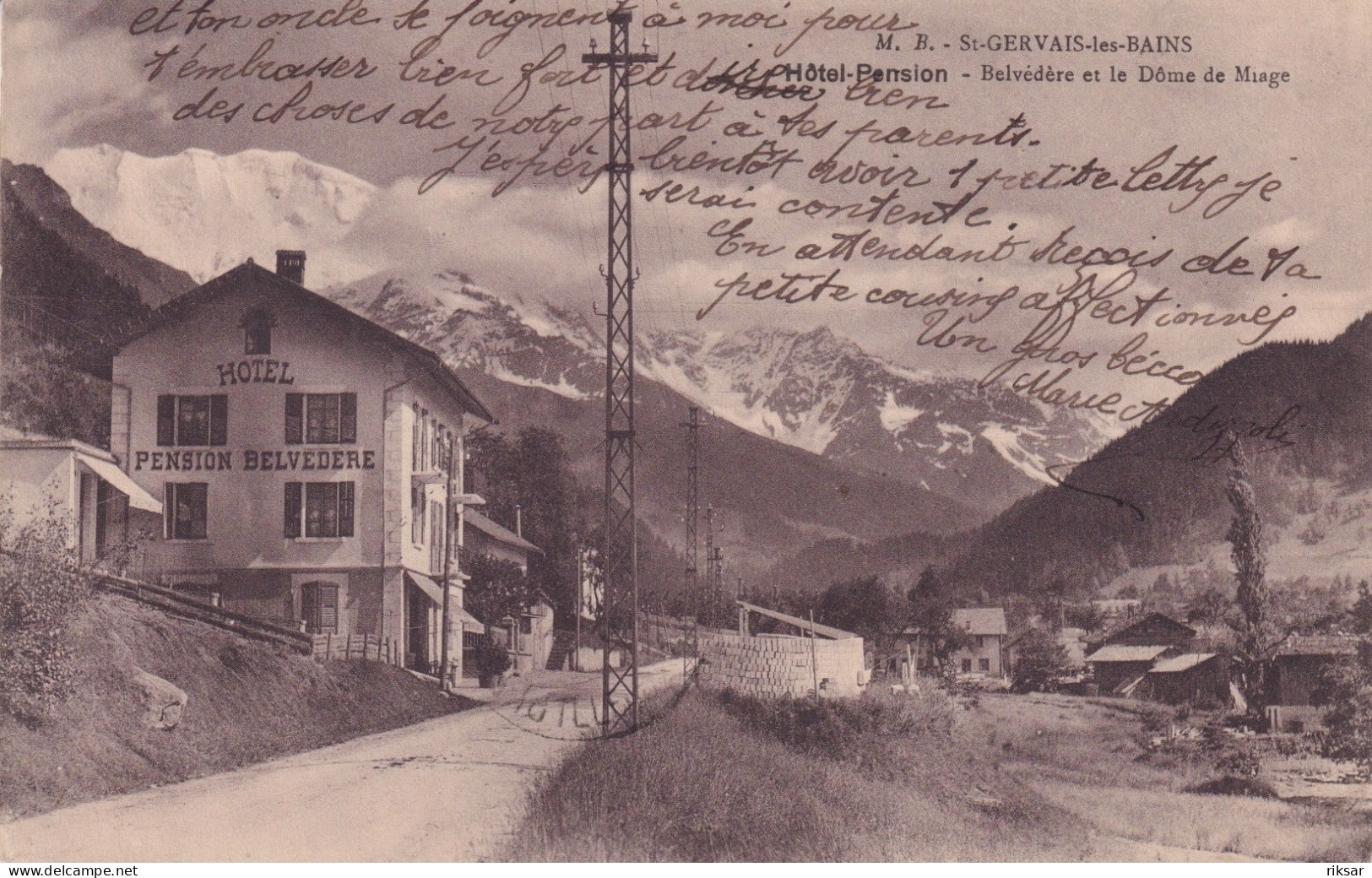 SAINT GERVAIS LES BAINS(HOTEL BELVEDERE) - Veyrier