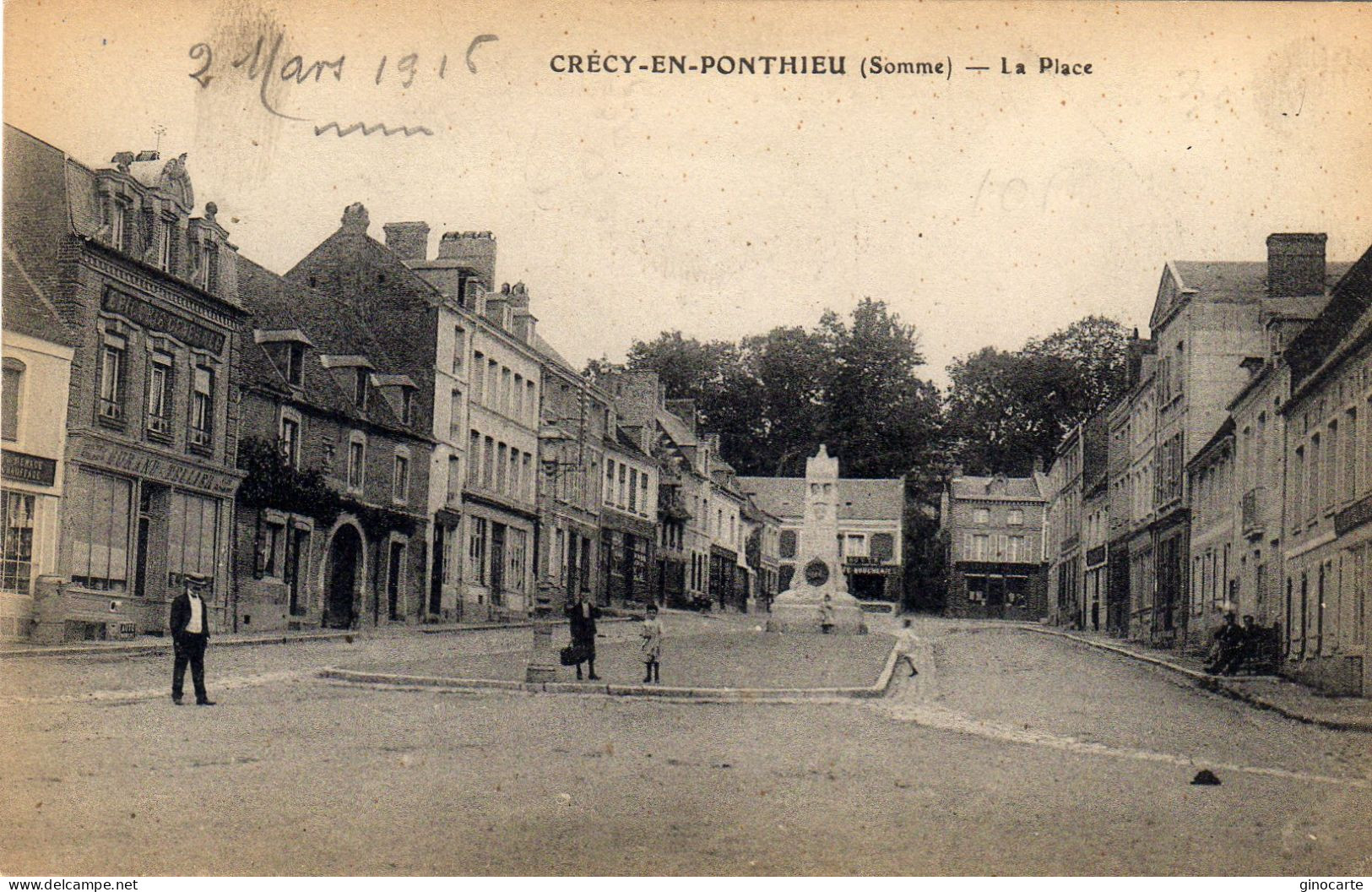 Crecy En Ponthieu La Place - Crecy En Ponthieu