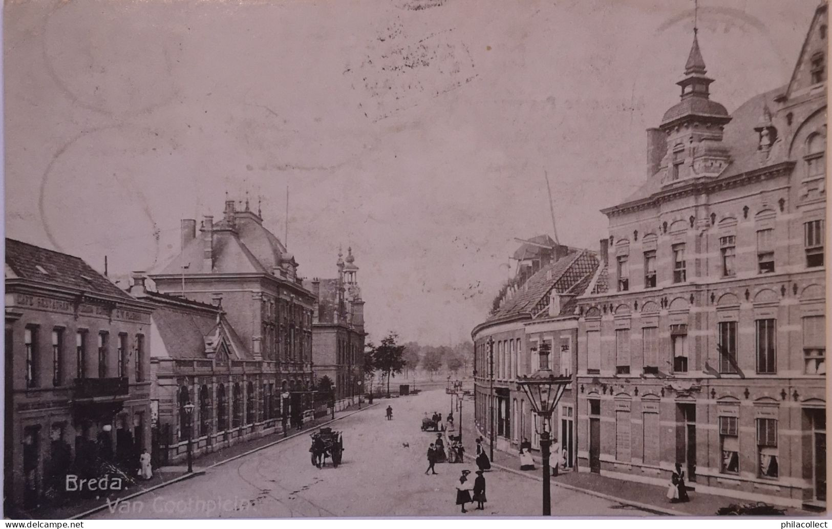 Breda // Van Coothplein  1906 Topkaart - Breda