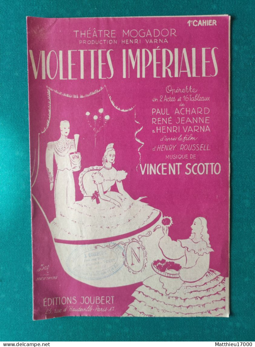 Partition - Violette Impériales - 1er Cahier - Autres & Non Classés