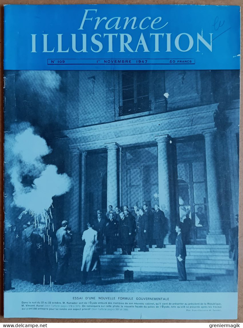 France Illustration N°109 01/11/1947 La Fin De L'Empire Des Indes/La Route Delphinale/Sarre/Ecole De Guerre Soviétique - Allgemeine Literatur