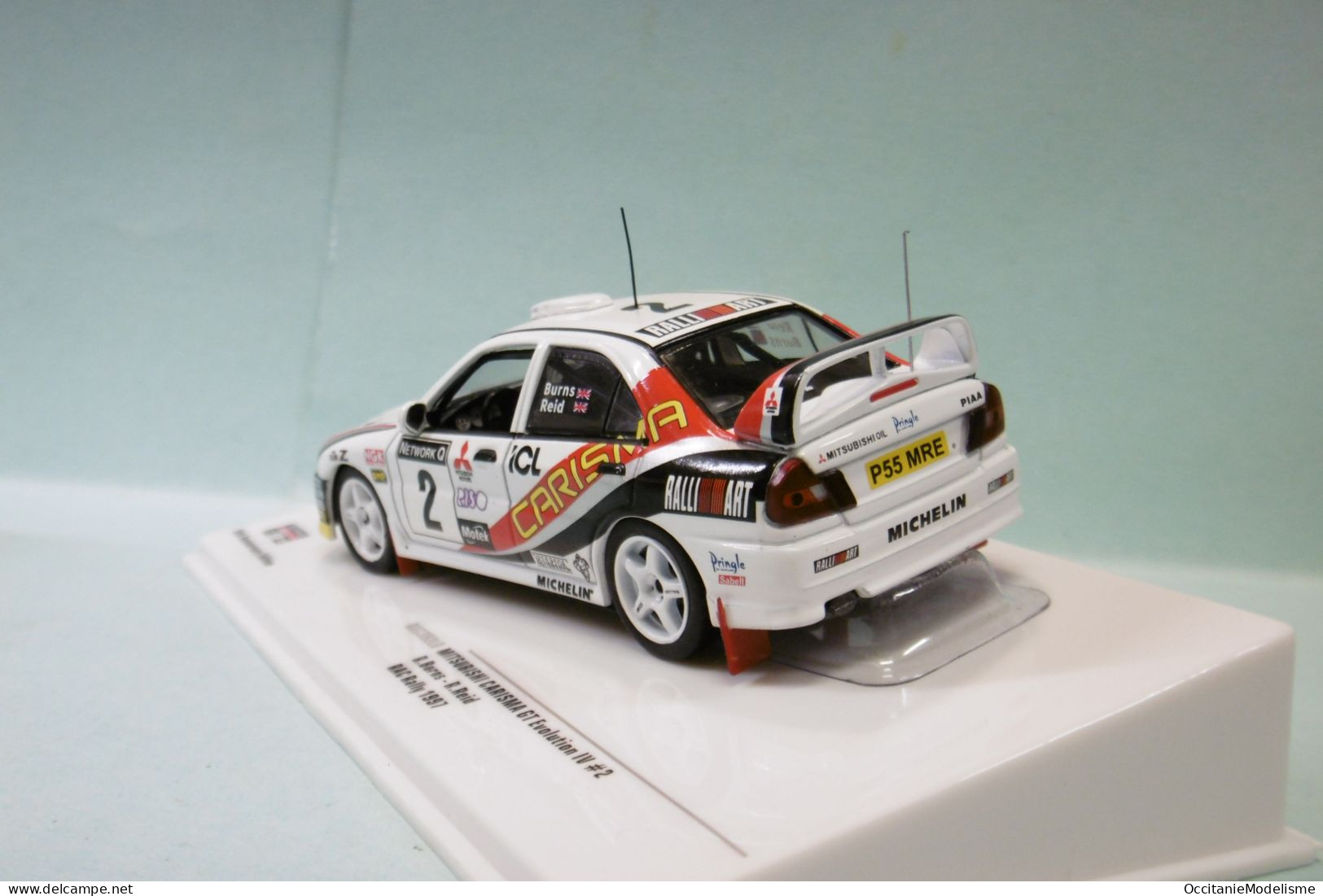 Ixo - MITSUBISHI CARISMA GT Evolution IV #2 RAC Rally 1997 Burns - Reid Réf. RAC392LQ NBO Neuf 1/43 - Ixo